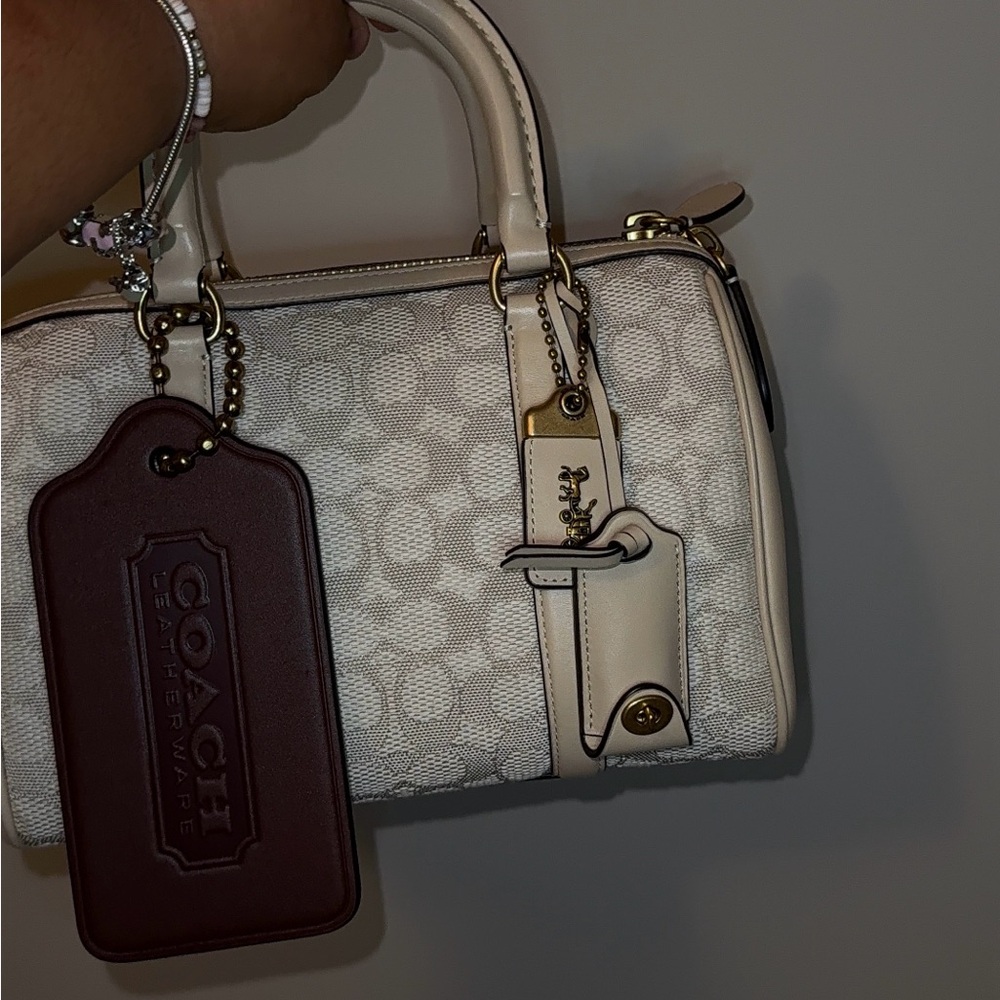 SOLD Coach XL Hang Tag Bag Charm